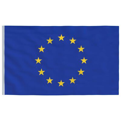 vidaXL Σημαία Ευρώπης 4 μ. με Ιστό Αλουμινίου