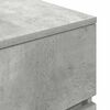 vidaXL Κομοδίνο με 3 συρτάρια Μπετόν Γκρι 39x35x65 εκ.