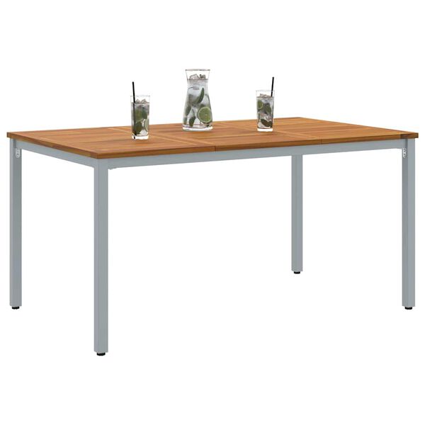 vidaXL Υπαίθρια Τραπέζια Φυσικό και γκρι 150 x 90 x 75 cm