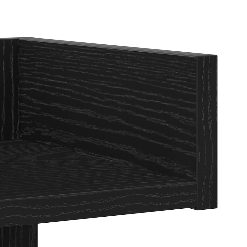 vidaXL Βιβλιοθήκη Μαύρη Δρυς 48x25,5x140 εκ. Φτιαγμένο από Ξύλο
