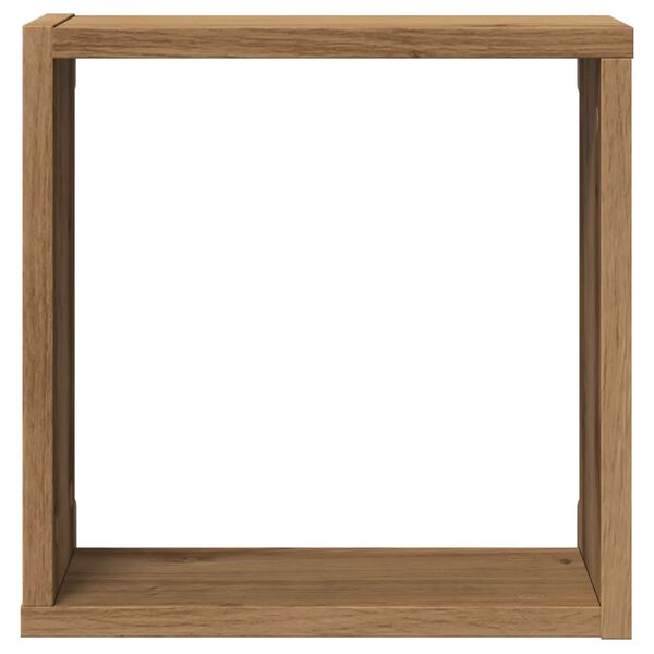 vidaXL Ράφια Τοίχου Κύβοι 2 τεμ. Αρτισιανή Δρυς 30x15x30 εκ Επεξ. Ξύλο