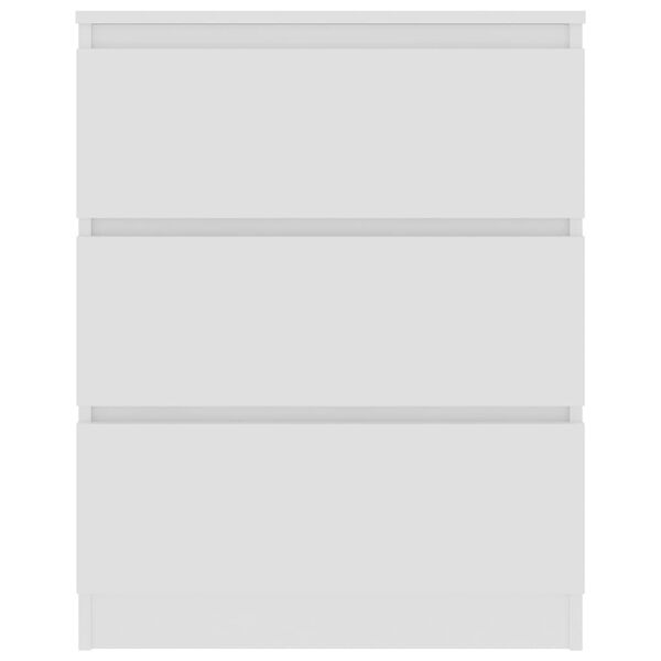 vidaXL Συρταριέρα Λευκή 60x35x76 εκ. από Επεξεργασμένο Ξύλο