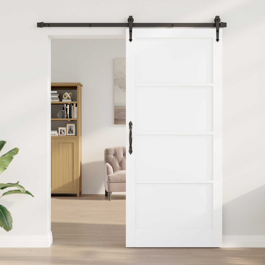 vidaXL Εσωτερική Πόρτα 'ORKDAL' Λευκή 93x211x4 εκ. Σολίδικη Πόρτα από Πεύκο