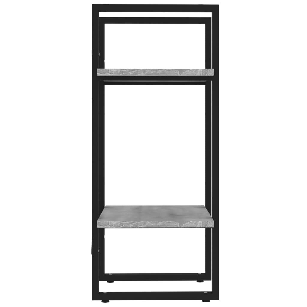 vidaXL Βιβλιοθήκη με 2 Ράφια Γκρι Sonoma 40x30x70 εκ. Επεξεργ. Ξύλο