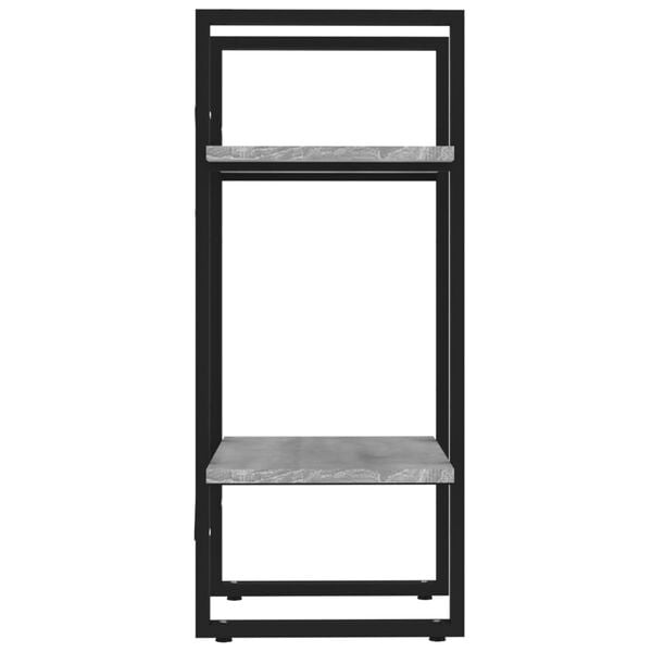 vidaXL Βιβλιοθήκη με 2 Ράφια Γκρι Sonoma 40x30x70 εκ. Επεξεργ. Ξύλο