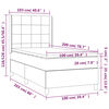 vidaXL &Kappa;&rho;&epsilon;&beta;ά&tau;&iota; Boxspring &mu;&epsilon; &Sigma;&tau;&rho;ώ&mu;&alpha; &Mu;&pi;&lambda;&epsilon; 100 x 200 &epsilon;&kappa;. &Upsilon;&phi;&alpha;&sigma;&mu;ά&tau;&iota;&nu;&omicron;