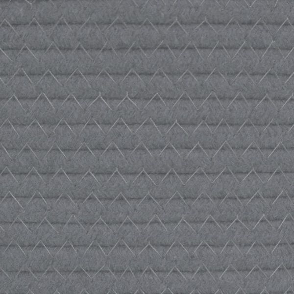 vidaXL Καλάθια Αποθήκευσης 2 τεμ. Γκρι/Λευκό Ø28 x 28 εκ. Βαμβακερά