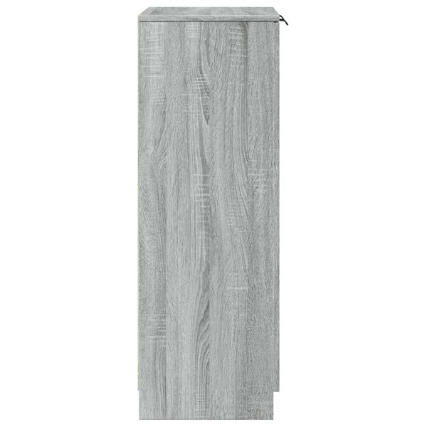 vidaXL Παπουτσοθήκη Γκρι Sonoma 59x35x100 εκ. από Επεξεργασμένο Ξύλο