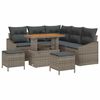 vidaXL &Sigma;&epsilon;&tau; &Kappa;&alpha;&nu;&alpha;&pi;έ &Kappa;ή&pi;&omicron;&upsilon; &mu;&epsilon; &mu;&alpha;&xi;&iota;&lambda;ά&rho;&iota; 8 pcs &Gamma;&kappa;&rho;&iota; &sigma;&upsilon;&nu;&theta;&epsilon;&tau;&iota;&kappa;ό &rho;&alpha;&tau;ά&nu;