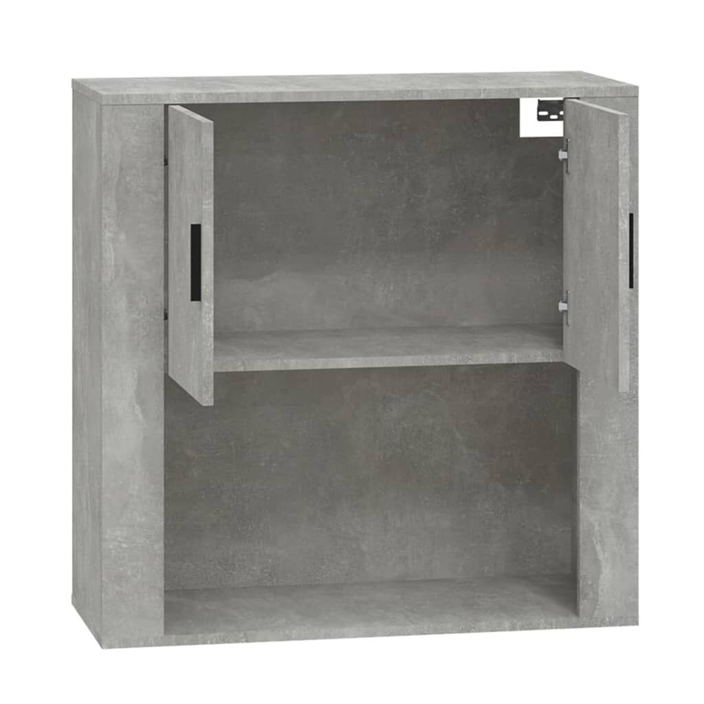 vidaXL Ντουλάπι Τοίχου Γκρι Σκυρ. 80x33x80 εκ. Επεξεργασμένο Ξύλο