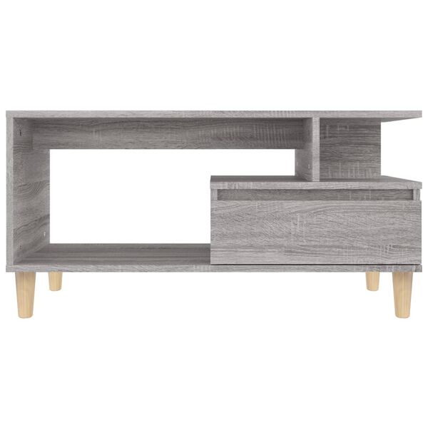 vidaXL Τραπεζάκι Σαλονιού Γκρι Sonoma 90x49x45 εκ.Επεξεργασμένο Ξύλο