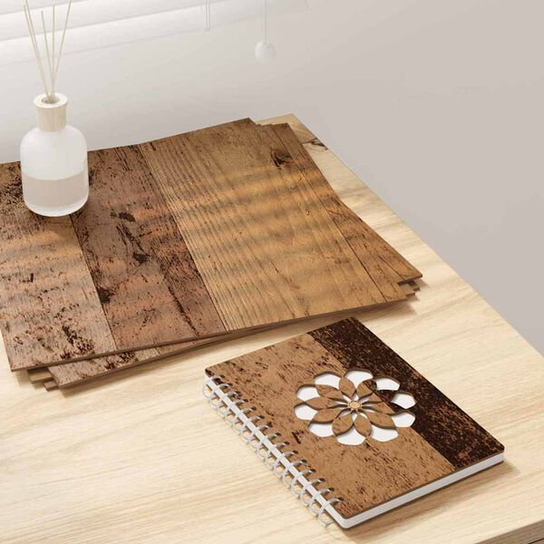 vidaXL Διακοσμητικά Πάνελ 12 pcs Παλαιό ξύλο 30 x 30 x 0.3 εκ