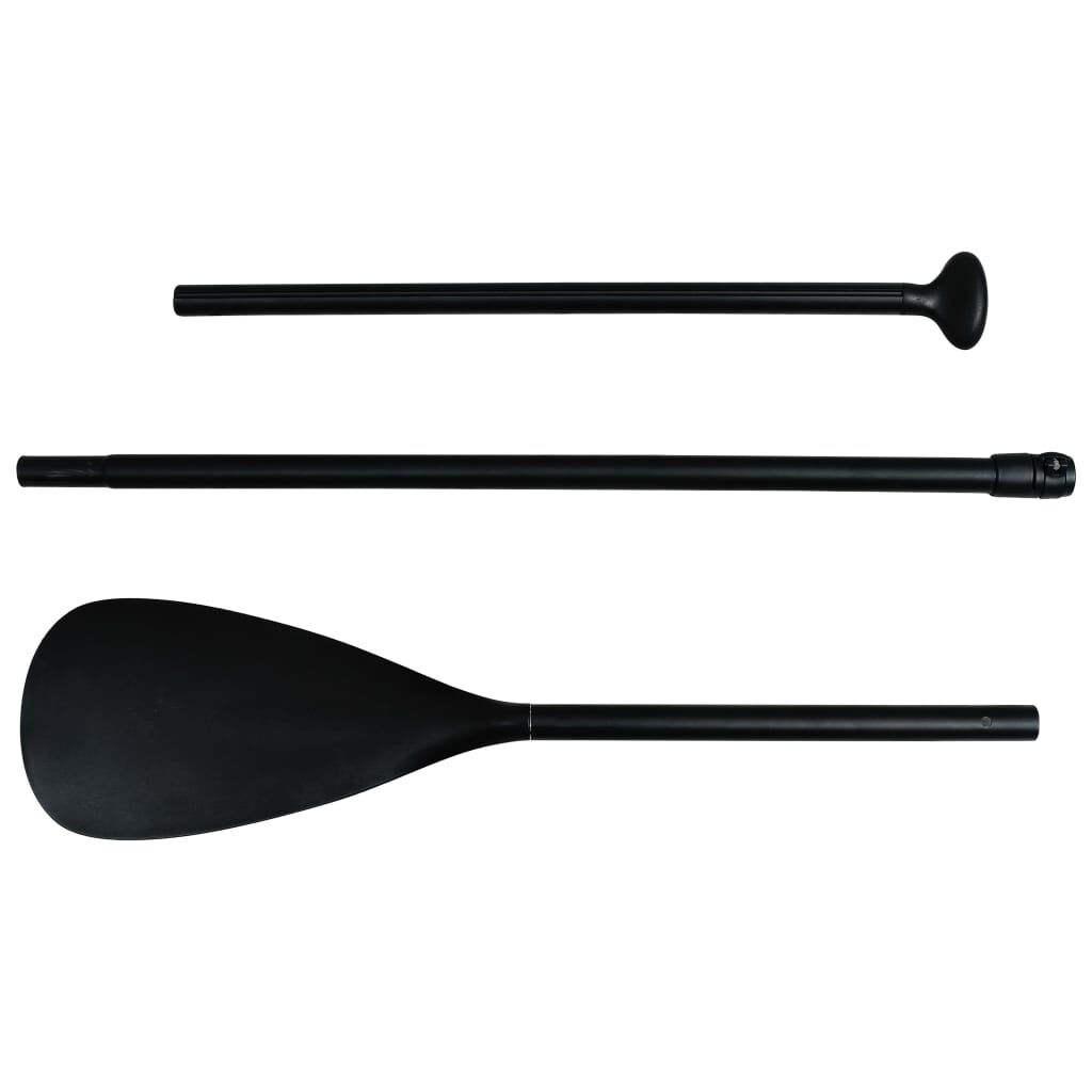 vidaXL Σανίδα SUP Φουσκωτή Σετ Μαύρη 366 x 76 x 15 εκ.