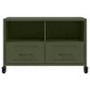 vidaXL Έπιπλο Τηλεόρασης Πράσινο Λαδί 68x39x43,5 εκ. από Ατσάλι
