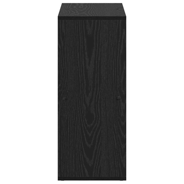 vidaXL Βιβλιοθήκη Μαύρη δρυς 69.5 x 29 x 69.5 εκ Επεξεργασμένο ξύλο