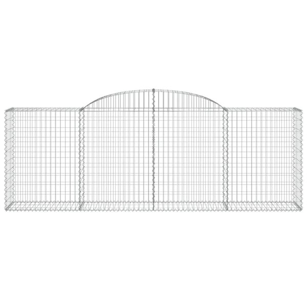 vidaXL Συρματοκιβώτια Τοξωτά 7 τεμ. 300x50x100/120 εκ. Γαλβαν. Ατσάλι
