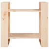 vidaXL Βιβλιοθήκη/Διαχωριστικό Χώρου 60x35x57 εκ. Μασίφ Ξύλο Πεύκου