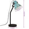 vidaXL Φωτιστικό Γραφείου 25 W Αντικέ Μπλε 17x17x60 εκ. Ε27