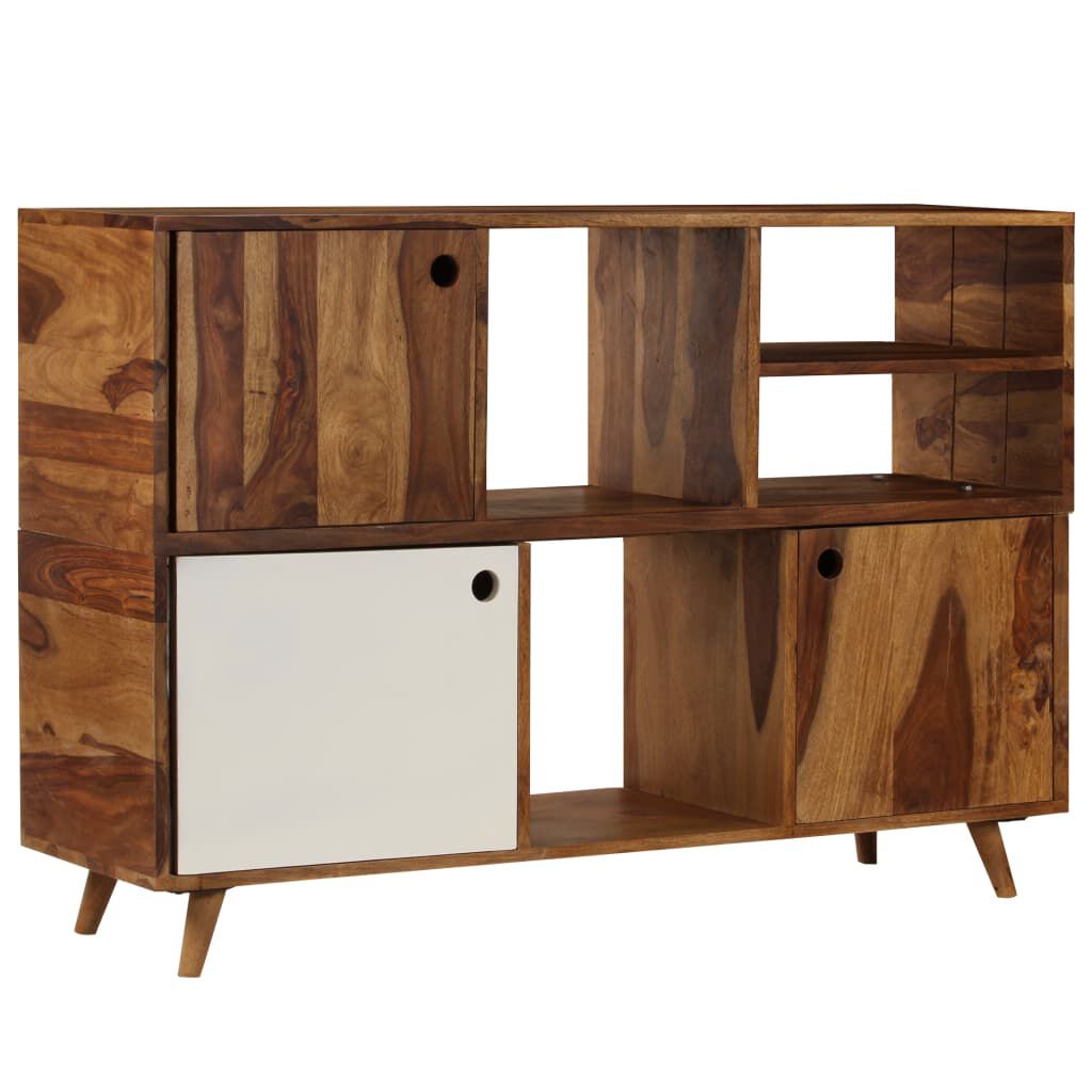 vidaXL Ντουλάπι με Ράφια 118 x 35 x 70 εκ. από Μασίφ Ξύλο Sheesham