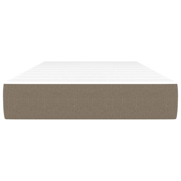 vidaXL Στρώμα με Pocket Springs Taupe 80 x 200 x 20 εκ. Υφασμάτινο