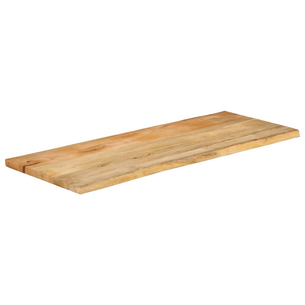 vidaXL Επιφάνεια Τραπεζιού 140x60x3,8 εκ. Live Edge Μασίφ Ξύλο Μάνγκο