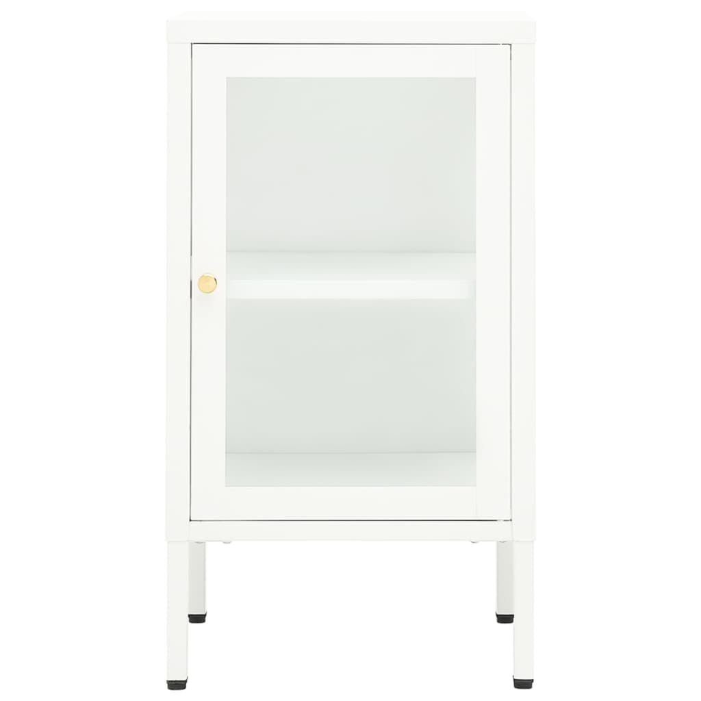 vidaXL Μπουφές 38 x 35 x 70 εκ. Μέταλλο και Γυαλί