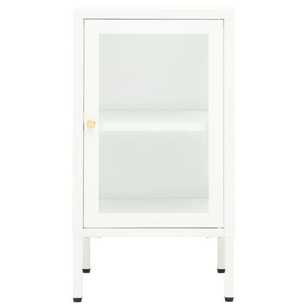 vidaXL Μπουφές 38 x 35 x 70 εκ. Μέταλλο και Γυαλί