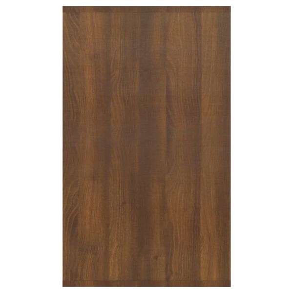 vidaXL Συρταριέρα με 3 Συρτάρια Καφέ Δρυς 120x41x75 εκ από Επεξ. Ξύλο