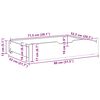 vidaXL Συρτάρια Κρεβατιού με Ροδάκια 2 τεμ. 80x55x17 εκ. Μασίφ Πεύκο