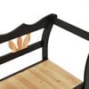 vidaXL Πάγκος Μαύρος 107 x 45 x 75,5 εκ. από Μασίφ Ξύλο Ελάτης