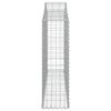 vidaXL Συρματοκιβώτια Τοξωτά 11 τεμ. 200x30x100/120 εκ. Γαλβαν. Ατσάλι