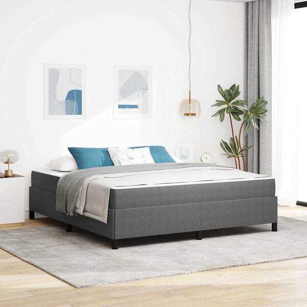 vidaXL Σκελετός Κρεβατιού Ανοιχτό γκρι 180 x 200 cm Βελούδο
