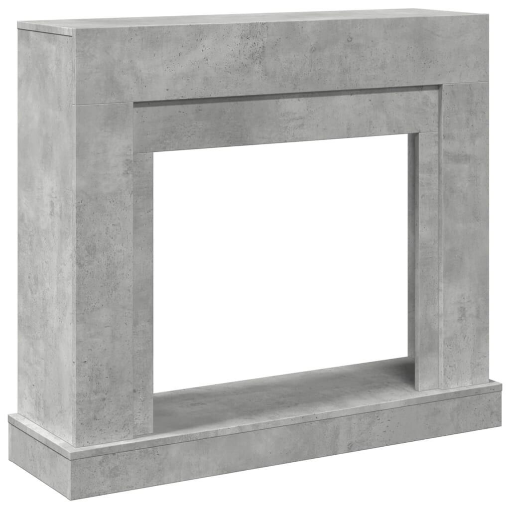 vidaXL Πλαίσιο Τζακιού Γκρι Σκυρ. 100x30x87,5 εκ. από Επεξ. Ξύλο