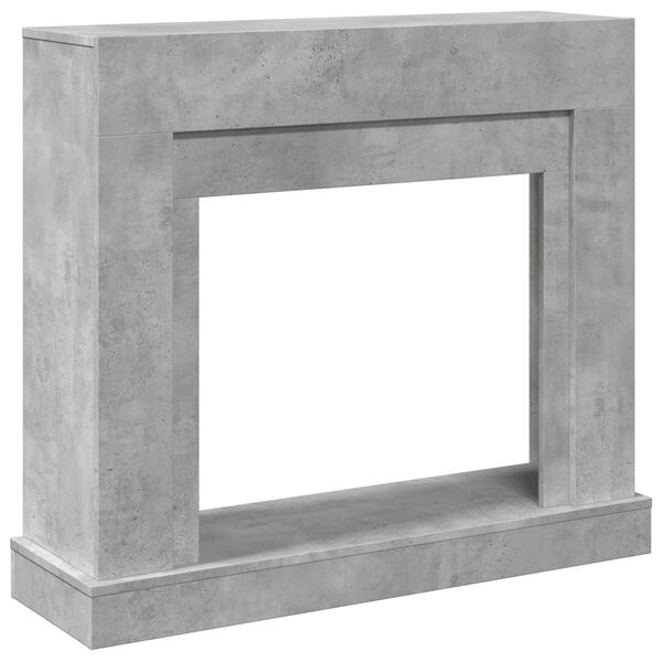 vidaXL Πλαίσιο Τζακιού Γκρι Σκυρ. 100x30x87,5 εκ. από Επεξ. Ξύλο