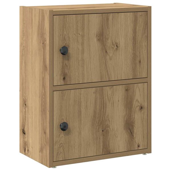 vidaXL Βιβλιοθήκη Αρτισιανή Δρυς 40x24x52 εκ. Επεξ. Ξύλο