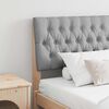 vidaXL Ταπετσαρισμένο κεφαλάρι Ανοιχτό γκρι 180 cm