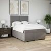 vidaXL &Kappa;&rho;&epsilon;&beta;ά&tau;&iota; Boxspring &mu;&epsilon; &Sigma;&tau;&rho;ώ&mu;&alpha; Taupe 160x200 &epsilon;&kappa;. &Upsilon;&phi;&alpha;&sigma;&mu;ά&tau;&iota;&nu;&omicron;