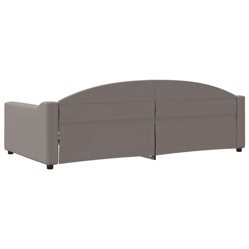 vidaXL Καναπές Κρεβάτι Taupe 100 x 200 εκ. Υφασμάτινος