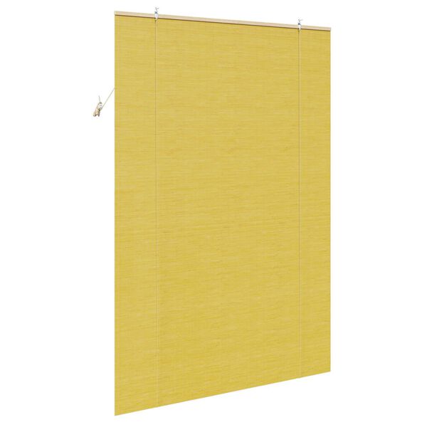 vidaXL Ρολά και Σκίες Παραθύρων Κίτρινο 140 x 220 cm Μπαμπού