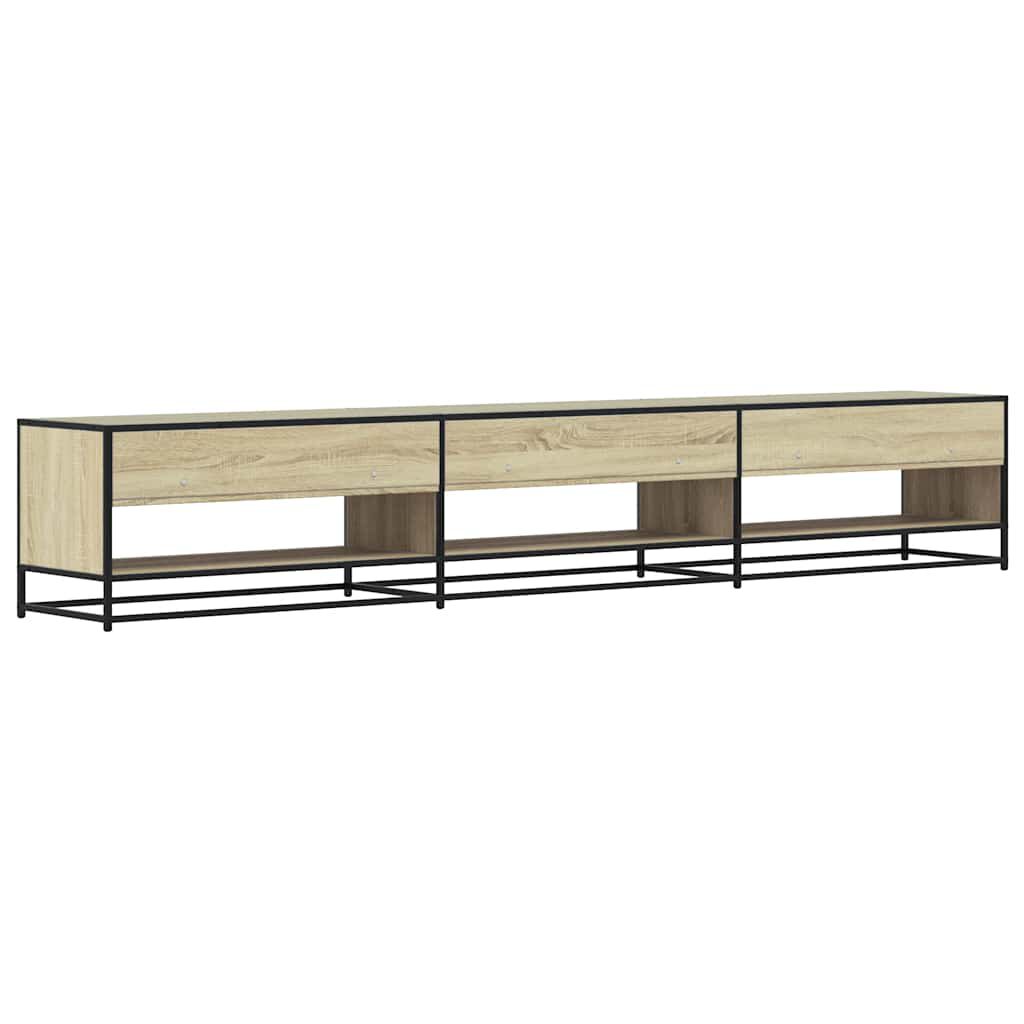 vidaXL Ντουλάπι τηλεόρασης Sonoma Oak 270x40x46 cm Κατασκευασμένο ξύλο