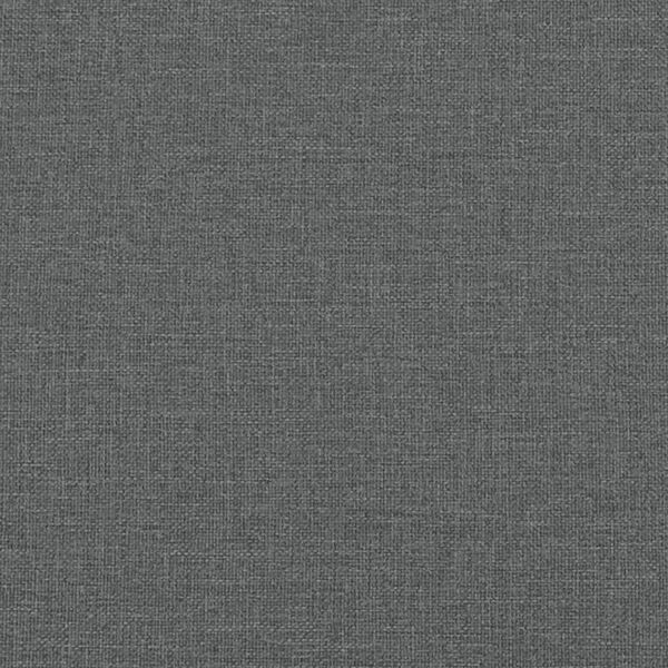 vidaXL Κρεβάτι Boxspring με Στρώμα Σκούρο Γκρι 140x200 εκ Υφασμάτινο