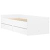 vidaXL Πλαίσιο Κρεβατιού με Συρτάρια Χωρίς Στρώμα Λευκό 90x190 εκ.