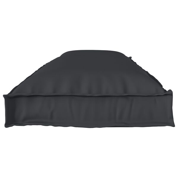 vidaXL Μαξιλάρι παλέτας για πάγκο Μαύρο 150 x 40 x 8 εκ. Ύφασμα Oxford