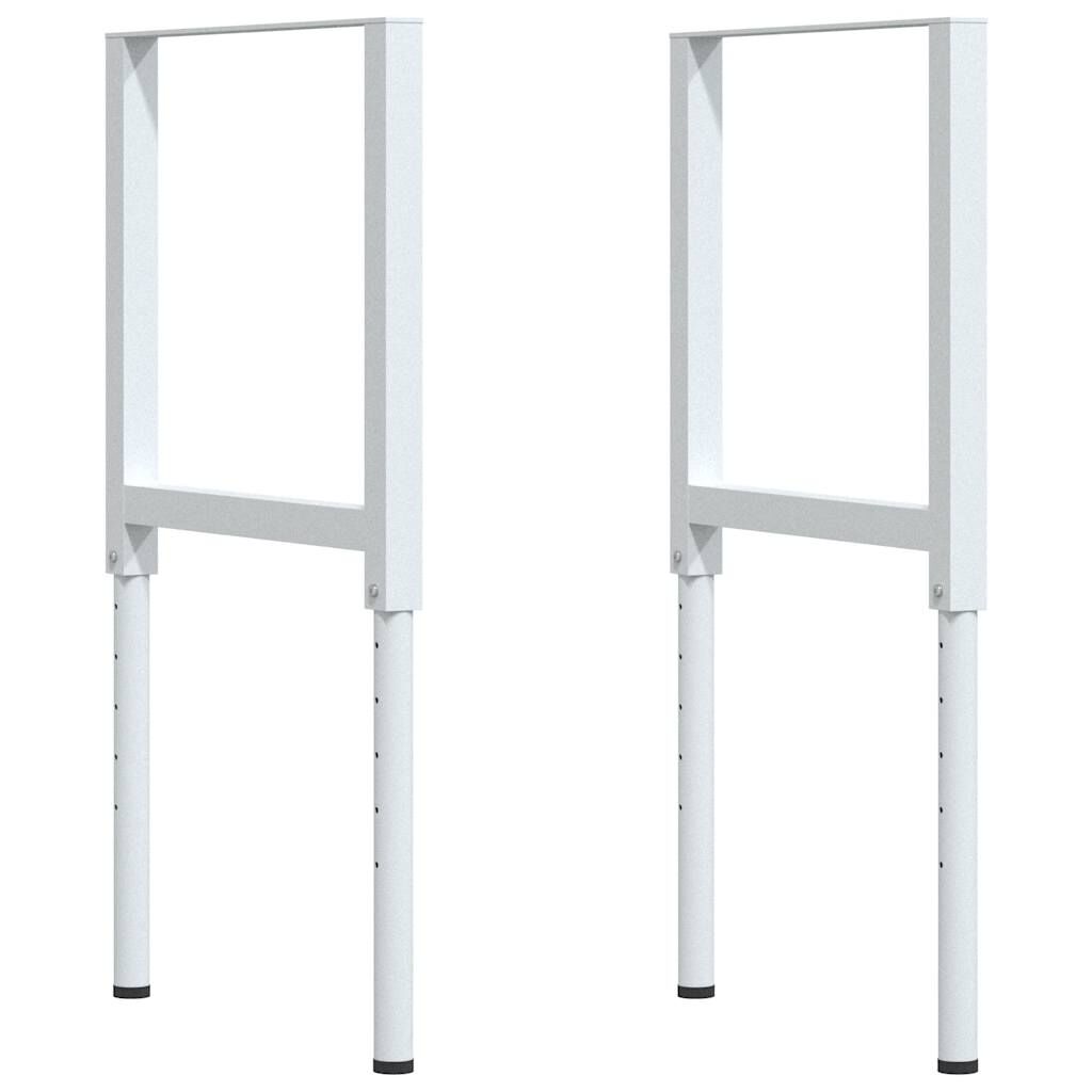 vidaXL πάγκος εργασίας σκούρο καφέ 80x60x(71,5-98) cm μασίφ ξύλο δρυς