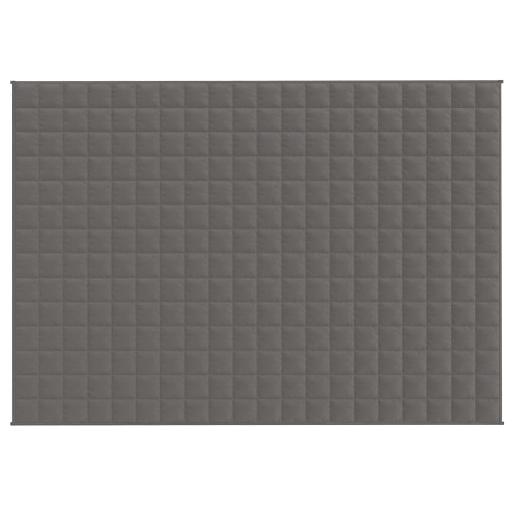 vidaXL Κουβέρτα Βαρύτητας Γκρι 138 x 200 εκ. 6 κ. Υφασμάτινη