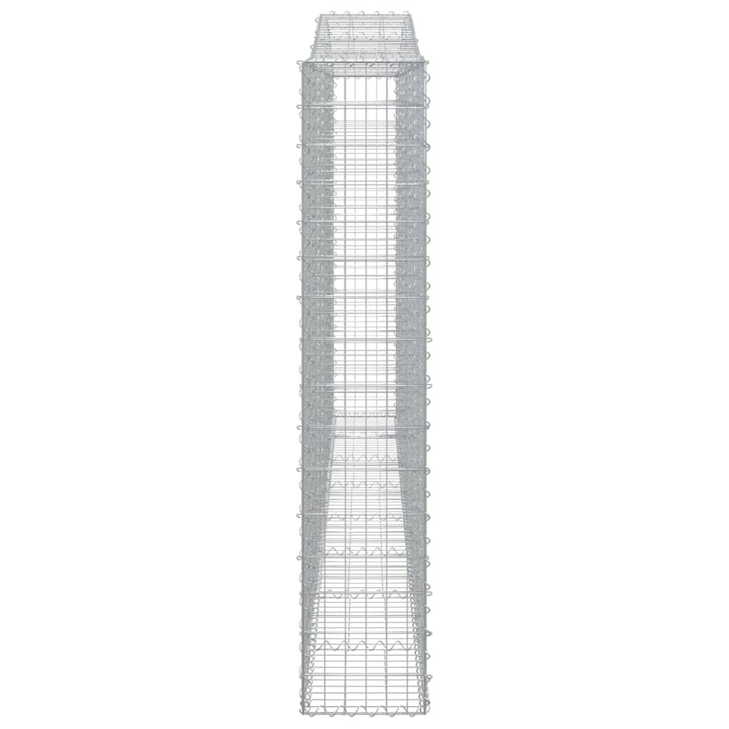 vidaXL Συρματοκιβώτια Τοξωτά 9 τεμ. 400x30x160/180 εκ. Γαλβαν. Ατσάλι