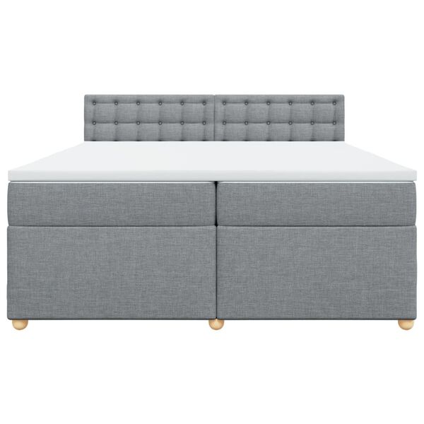 vidaXL &Kappa;&rho;&epsilon;&beta;ά&tau;&iota; Boxspring &mu;&epsilon; &Sigma;&tau;&rho;ώ&mu;&alpha; &Alpha;&nu;&omicron;&iota;&chi;&tau;ό &Gamma;&kappa;&rho;&iota; 200x200 &epsilon;&kappa;. &Upsilon;&phi;&alpha;&sigma;&mu;ά&tau;&iota;&nu;&omicron;