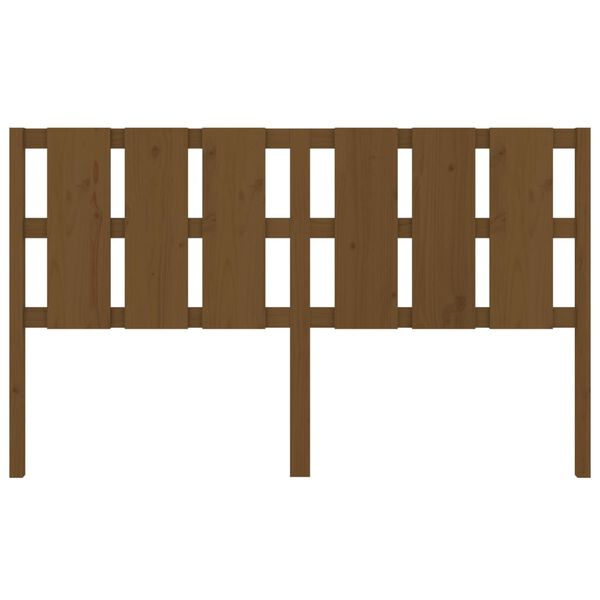 vidaXL Κεφαλάρι Κρεβατιού Μελί 185,5 x 4 x 100 εκ. Μασίφ Ξύλο Πεύκου