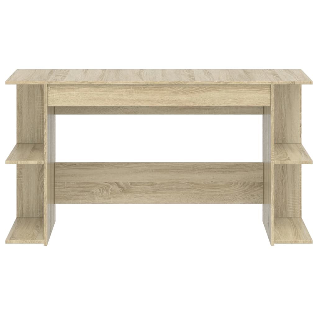 vidaXL Γραφείο Sonoma Δρυς 140 x 50 x 75 εκ. από Επεξεργασμένο Ξύλο