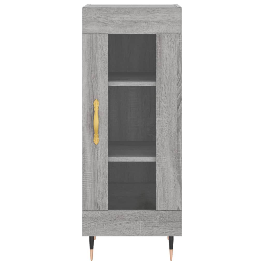 vidaXL Μπουφές Sonoma Γκρι 34,5 x 34 x 180 εκ. από Επεξεργασμένο Ξύλο